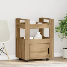   vidaXL Konyhai Trolly Mesteri Tölgy 60x45x80 cm Mérnöki Fa