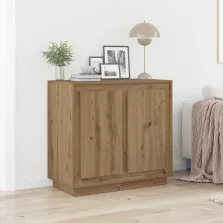 vidaXL Széf Artisan tölgy 80 x 40 x 75 cm Faanyag