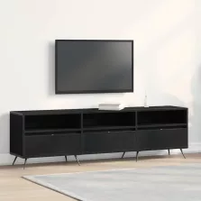 vidaXL TV szekrény Musta tammi 150 x 30 x 44,5 cm Faanyag
