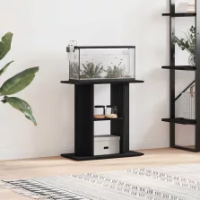   vidaXL fekete tölgy szerelt fa akváriumtartó állvány 60x30x60 cm