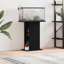   vidaXL fekete tölgy szerelt fa akváriumi állvány 60,5x36x72,5 cm