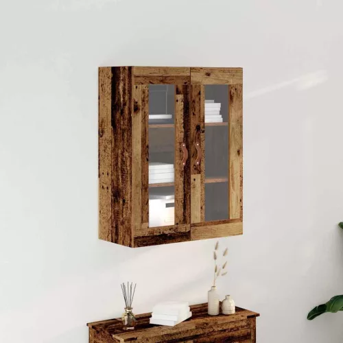 vidaXL Fali Szekrény Öreg fa 69,5 x 34 x 90 cm Faanyag