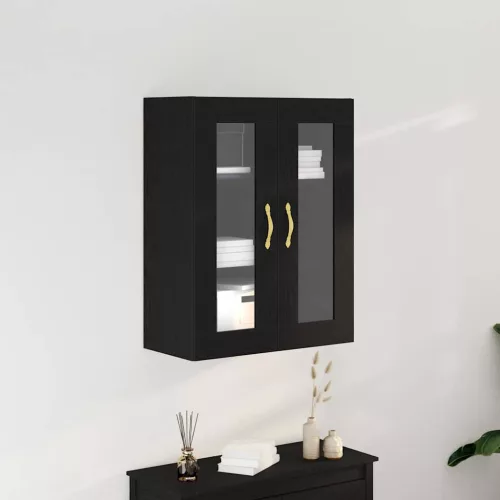 vidaXL Fali Szekrény Fekete tölgy 69,5 x 34 x 90 cm Faanyag