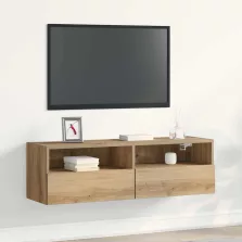   vidaXL TV Fali Szekrény kézműves tölgy 100 x 30 x 30 cm Faanyag