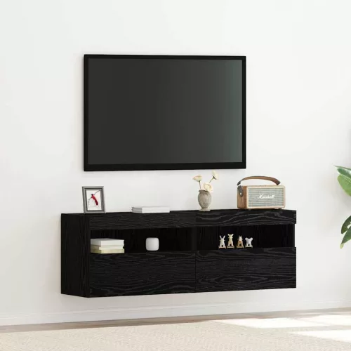 vidaXL TV Fali Szekrény Musta tammi 60 x 30 x 40 cm Faanyag