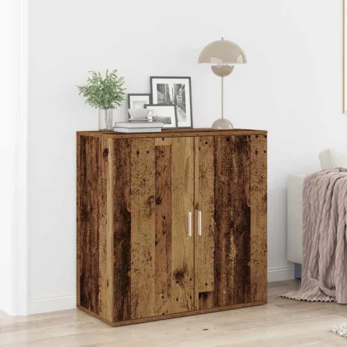 vidaXL Széf Öreg fa 79 x 38 x 80 cm Faanyag
