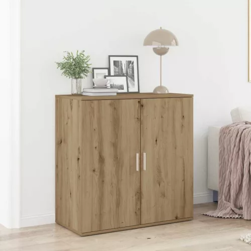 vidaXL Széf Artisan tölgy 79 x 38 x 80 cm Faanyag