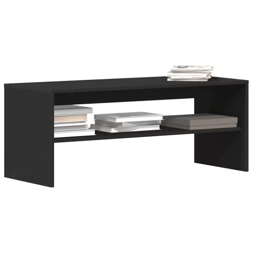 vidaXL fekete forgácslap TV-szekrény 100 x 40 x 40 cm