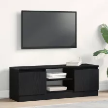   vidaXL fekete tölgy színű szerelt fa TV-szekrény 102x30x36 cm