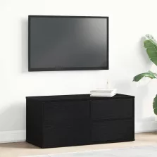   vidaXL TV szekrény fiókkal Fekete tölgy 80 x 34 x 36 cm Faanyag