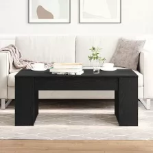   vidaXL Dohányzóasztal Fekete tölgy 102 x 55 x 42 cm Faanyag