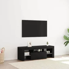   vidaXL TV szekrény fiókkal Fekete tölgy 120 x 35 x 40 cm Faanyag