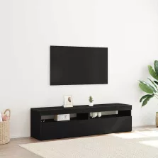   vidaXL TV szekrény 2 pcs Fekete tölgy 75 x 35 x 40 cm Faanyag