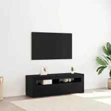 vidaXL TV szekrény Fekete tölgy 120 x 35 x 40 cm Faanyag