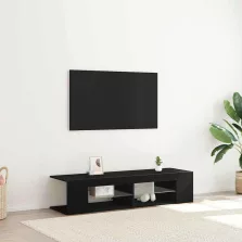 vidaXL TV szekrény Fekete tölgy 135 x 39 x 30 cm Faanyag
