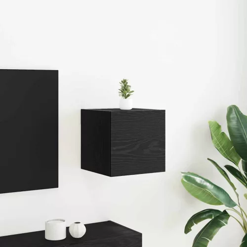 vidaXL TV szekrény Fekete tölgy 30,5 x 30 x 30 cm Faanyag