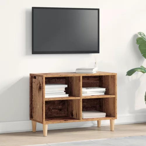 vidaXL TV szekrény fa lábbal régi fa 69.5x30x50 cm