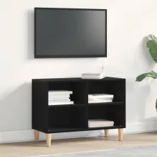   vidaXL Fekete tölgy TV szekrény - 69.5x30x50 cm, Mérnöki fából készült
