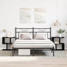   vidaXL Éjjeliszekrény 2 pcs Fekete tölgy 50 x 30 x 51,5 cm Faanyag