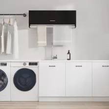   vidaXL Ruhásszekrény fiókkal Fekete tölgy 100 x 32,5 x 35 cm Faanyag