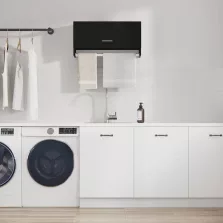   vidaXL Ruhásszekrény fiókkal Fekete tölgy 70 x 32,5 x 35 cm Faanyag