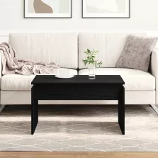   vidaXL Dohányzóasztal Fekete tölgy 68 x 50 x 38 cm Faanyag