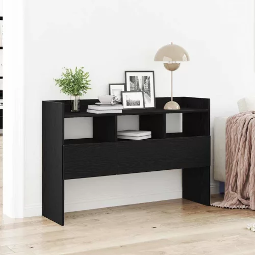 vidaXL Széf fiókkal Fekete tölgy 105 x 30 x 70 cm Faanyag