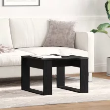   vidaXL Dohányzóasztal Fekete tölgy 50 x 50 x 35 cm Faanyag