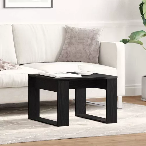 vidaXL Dohányzóasztal Fekete tölgy 50 x 50 x 35 cm Faanyag