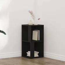 vidaXL Sarokpolcok Fekete tölgy 33 x 33 x 67 cm Faanyag