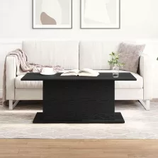   vidaXL Dohányzóasztal Fekete tölgy 102 x 55,5 x 40 cm Faanyag