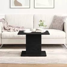   vidaXL Dohányzóasztal Fekete tölgy 55,5 x 55,5 x 40 cm Faanyag