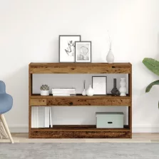   vidaXL Könyvespolc / Szobaelválasztó Régi Fa, 100x30x72 cm, Mérnöki Fából Készült