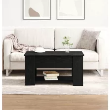   vidaXL Dohányzóasztal Fekete tölgy 79 x 49 x 41 cm Faanyag