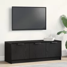 vidaXL TV Szekrény Fekete Tölgy 102x35x36,5 cm Műgyanta