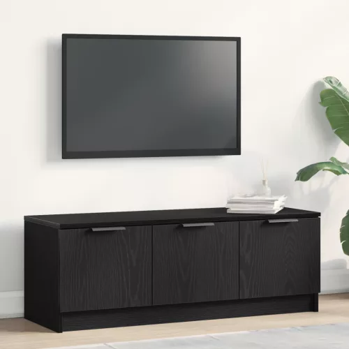 vidaXL TV Szekrény Fekete Tölgy 102x35x36,5 cm Műgyanta
