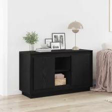 vidaXL Széf Fekete tölgy 102 x 35 x 60 cm Faanyag