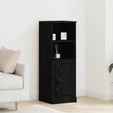 vidaXL Highboard Fekete tölgy 36 x 35,5 x 103,5 cm Faanyag