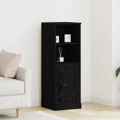 vidaXL Highboard Fekete tölgy 36 x 35,5 x 103,5 cm Faanyag