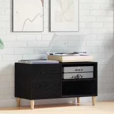   vidaXL Hanglemez szekrény Musta tammi 84,5 x 38 x 48 cm Faanyag