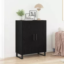 vidaXL Széf Fekete tölgy 69,5 x 34 x 90 cm Faanyag