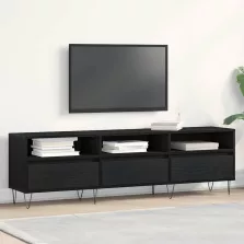   vidaXL TV szekrény fiókkal Fekete tölgy 150 x 30 x 44,5 cm Faanyag