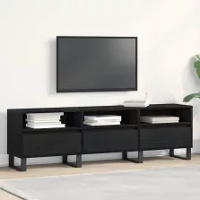   vidaXL TV szekrény fiókkal Fekete tölgy 150 x 30 x 44,5 cm Faanyag