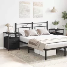   vidaXL Éjjeliszekrény 2 pcs Fekete tölgy 34 x 35,5 x 50 cm Faanyag