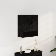 vidaXL Fali Szekrény Fekete Tölgy 60x31x70 cm Mérnöki Fa