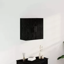   vidaXL Fali Szekrény Fekete tölgy 60 x 31,5 x 60 cm Faanyag