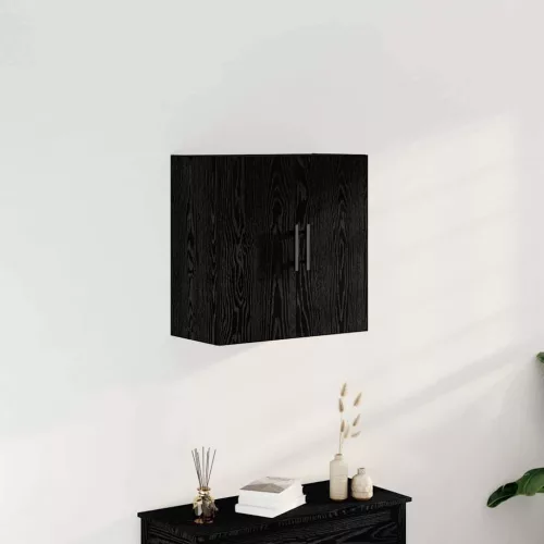 vidaXL Fali Szekrény Fekete tölgy 60 x 31,5 x 60 cm Faanyag