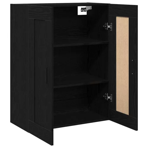 vidaXL Fali szekrény Fekete tölgy 69,5 x 34 x 90 cm Faanyag