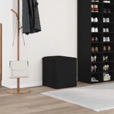 vidaXL tárolópad fekete tölgy 42x42x45 cm Tömörfa