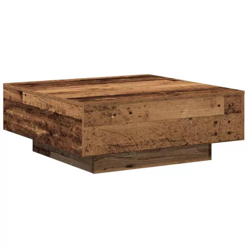 vidaXL Dohányzóasztal Öreg fa 80 x 80 x 31 cm